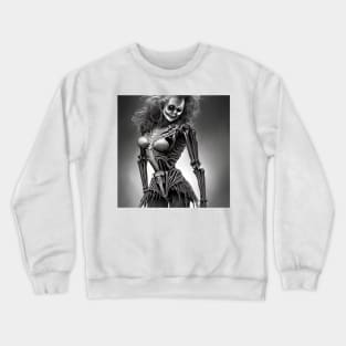 Dancing Gothic Ballet Skeleton Crewneck Sweatshirt